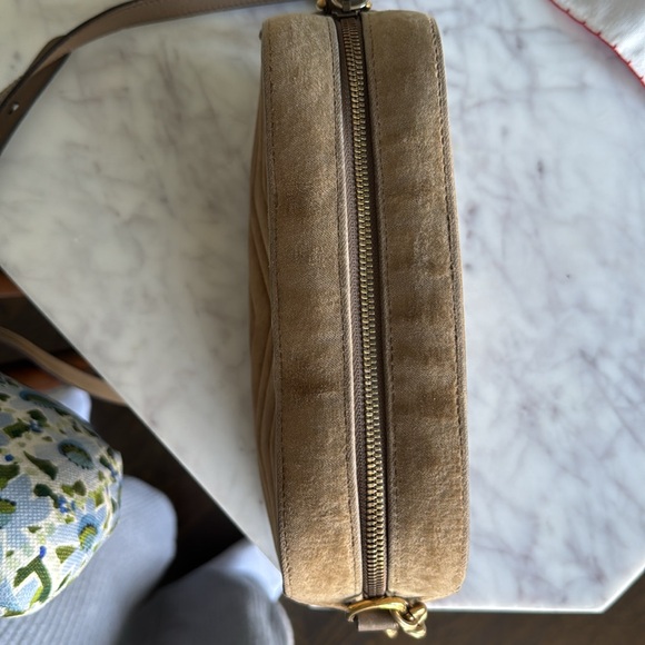Gucci Marmont Velvet Crossbody Bag - Brown - Picture 8 of 10
